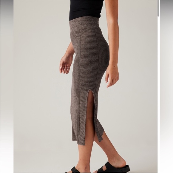 ATHLETA | grey luxe seamless skirt sz large - Picture 3 of 12